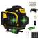 N�vel a laser verde a bateria 12 linhas alcance 25 m com kit de acess�rios - BOM-6212