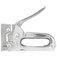 Grampeador manual em chapa de a�o cromado capacidade de 4 a 8 mm
