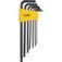 Jogo de chaves allen abauladas 1,5 a 6 mm com 7 pe�as